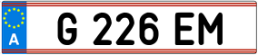 Trailer License Plate